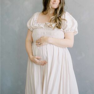 MABLE - TOP SMOKED DETAIL MIDI DRESS